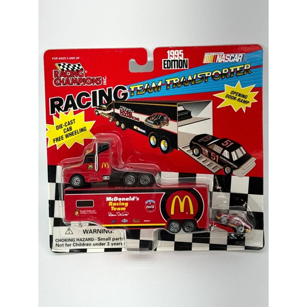 Racing Champions NASCAR Transporter Lot McDonalds Kelloggs #1 #94 1995 Apparel